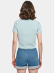 Build Your Brand T-shirt Cropped blu