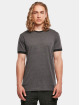 Build Your Brand T-Shirt Ringer grau