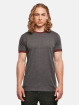 Build Your Brand t-shirt Ringer grijs