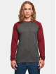Build Your Brand T-Shirt manches longues Contrast Raglan gris