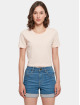 Build Your Brand T-shirt Cropped rosa