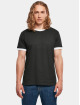 Build Your Brand t-shirt Ringer zwart