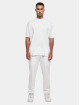 Build Your Brand Trika Oversized Mock Neck bílý