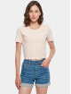 Build Your Brand Trika Cropped růžový