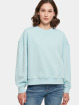 Build Your Brand Tröja Oversized Crewneck blå