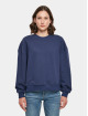 Build Your Brand Tröja Oversized Crewneck blå