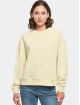 Build Your Brand trui Oversized Crewneck geel