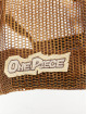 Capslab Gorra Trucker One Piece marrón