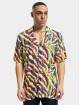 Carlo Colucci Chemise Knit Print blanc