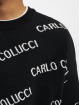 Carlo Colucci Puserot Allover Logo musta