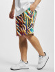 Carlo Colucci Shorts Knit Print weiß