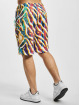 Carlo Colucci Shorts Knit Print weiß