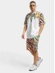 Carlo Colucci Shorts Knit Print weiß