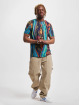 Carlo Colucci T-shirt RH Knit Print blå