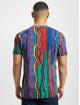 Carlo Colucci T-shirt Knit Print blå