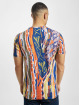 Carlo Colucci T-shirt Knit Print blå