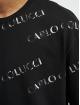 Carlo Colucci T-Shirty Allover Logo czarny