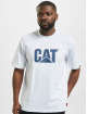 Caterpillar T-Shirt Wheels Print blanc