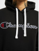 Champion Hoody Logo schwarz