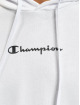 Champion Sweat capuche Logo Tape blanc