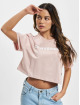 Converse T-Shirt Puff Logo Cropped rosa