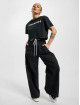 Converse T-Shirt Puff Logo Cropped schwarz