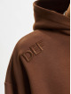 DEF Hoodie Shoulder Embroidery brown