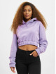 DEF Hoodie Cropped purple