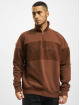 DEF Pullover Definitely Handwriting Embroidery brown