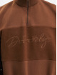 DEF Pullover Definitely Handwriting Embroidery brown