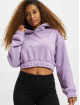 DEF Sweat capuche Cropped pourpre