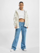 DEF Sweat capuche zippé Naomi blanc