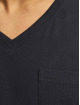 DEF T-Shirt V-Neck bleu