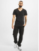 DEF T-Shirt V-Neck gris