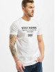DEF T-Shirty Stay Home bialy