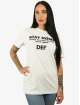 DEF T-Shirty Stay Home bialy