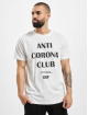 DEF T-Shirty Anti Corona bialy