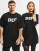 DEF T-Shirty Glam czarny