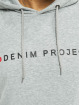 Denim Project Bluzy z kapturem Logo szary