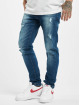 Denim Project Mr. Red Skinny Jeans Dark Blue Destroy