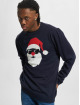 Denim Project Pulóvre XMas Santa Knit modrá