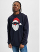 Denim Project Pulóvre XMas Santa Knit modrá