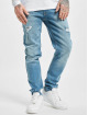 Denim Project Slim Fit Jeans Mr. Red Destroy modrá