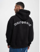 Dropsize Hoody Heavy Oversize Logo Backprint zwart