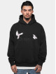 Dropsize Sudadera Heavy Oversize White Doves negro
