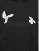 Dropsize Sudadera Heavy Oversize White Doves negro