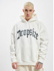 Dropsize Sweat capuche Heavy Oversize Steel Grey Puffer Print blanc