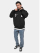 Dropsize Sweat capuche Heavy Oversize White Doves noir