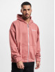 Dropsize Sweat capuche zippé Super Heavy Oversize Logo Design orange
