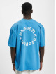 Dropsize T-Shirt Heavy Oversize Circle Design blau